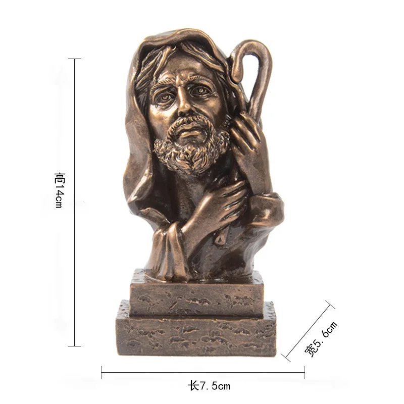 

New Creative Resin Crafts Catholic Statue Jesus Figurines Resin Ornaments Religious Home Desktop Decoration Craft Gifts