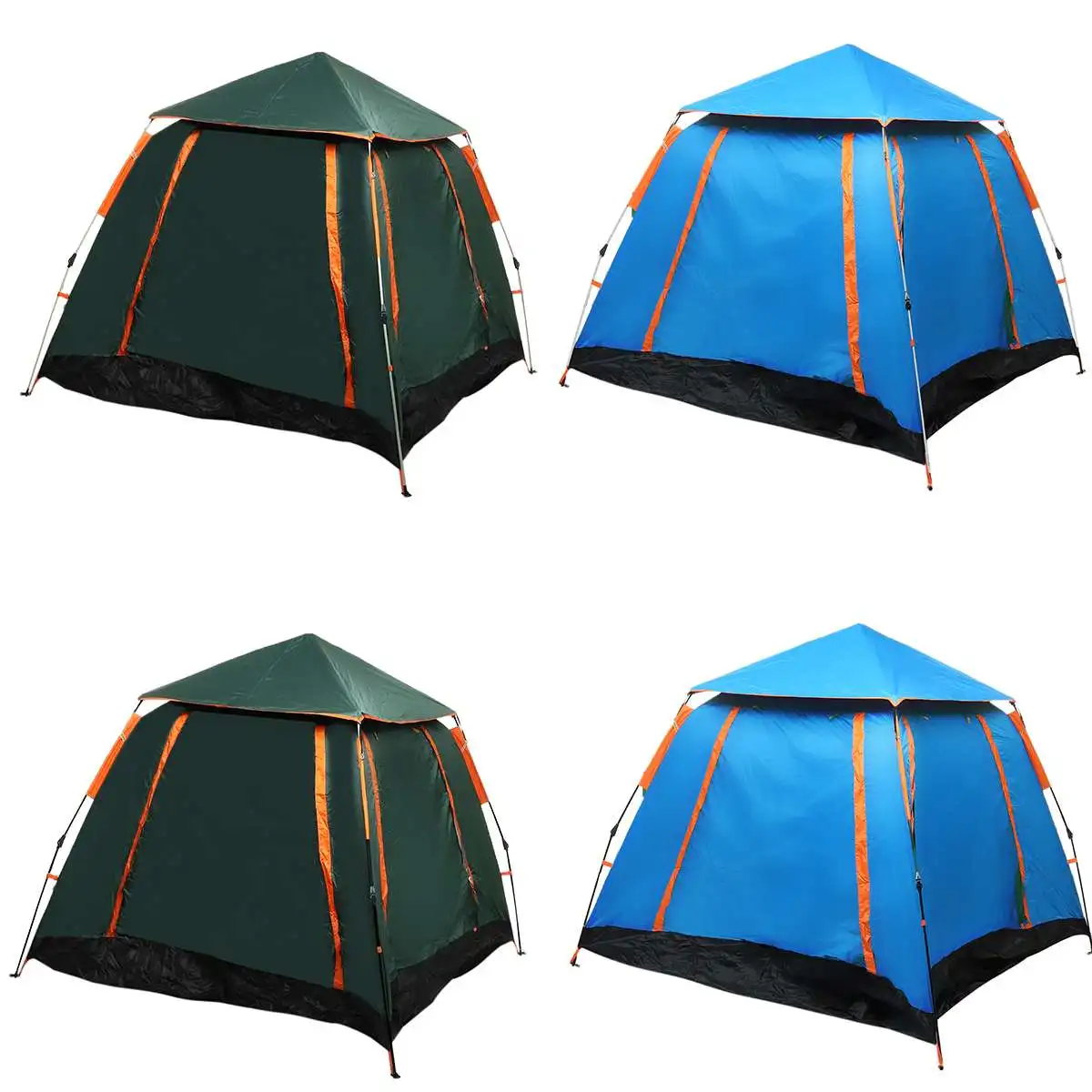 Полностью Автоматическая открытая палатка уличные водонепроницаемые для кемпинга походный тент палатка сумка для переноски комплект Семейные пляжные вечерние туристические палатки 3-4 человека
