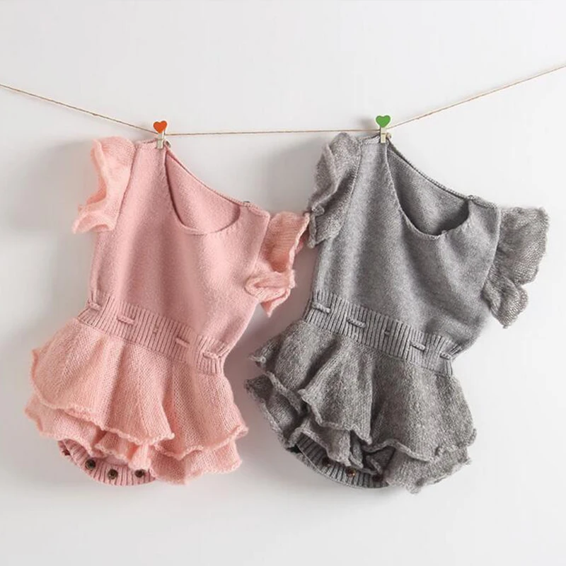 

New Baby Girls Romper Fashion Sleeveless Ruffles Newborn Infant Bodysuit Lovely Soft Jumpsuit Casual Clothes Outfits