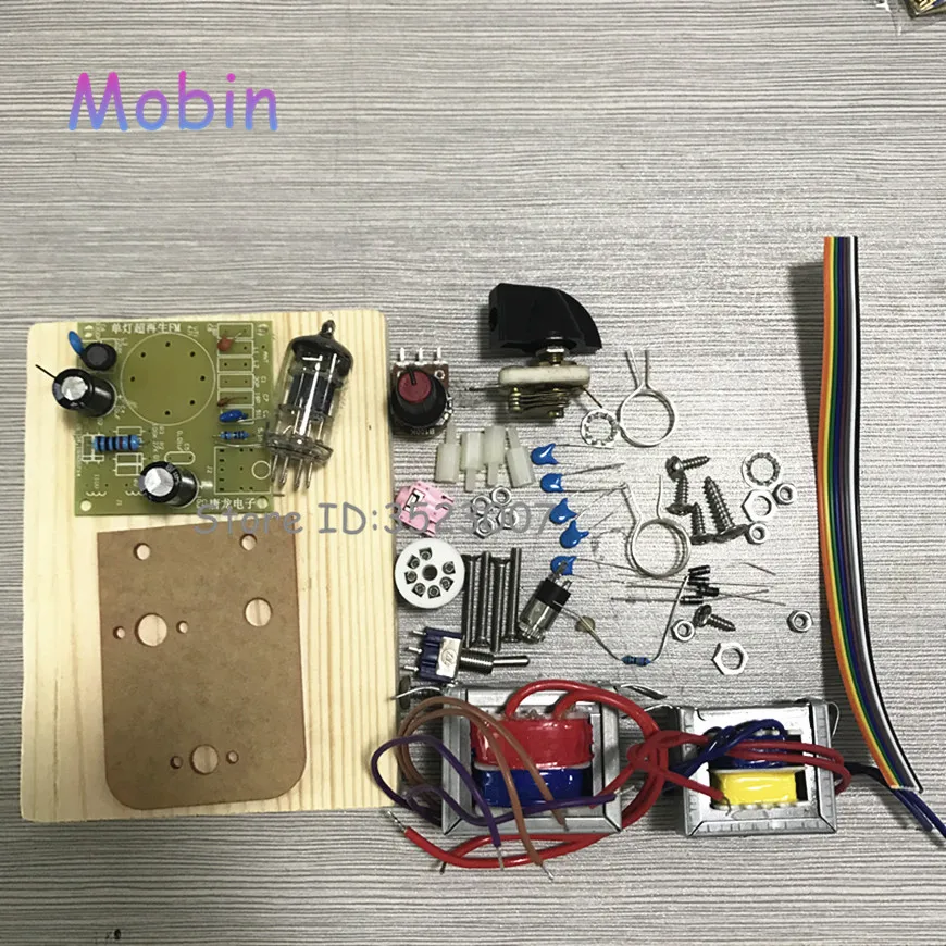 6J1 tube super regenerative FM radio kit 2_副本
