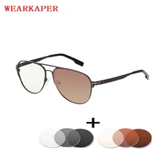 WEARKAPER Анти-усталость солнцезащитные очки переход фотохромные очки для чтения мужчины wo мужчины дальнозоркость Пресбиопия очки с диоптриями 1-4
