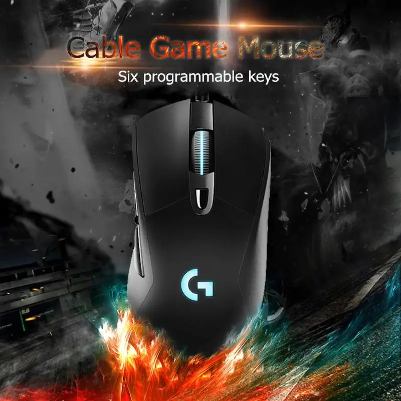 Проводная RGB игровая мышь, профессиональная игровая мышь с подсветкой 12000 dpi для компьютера, ноутбука
