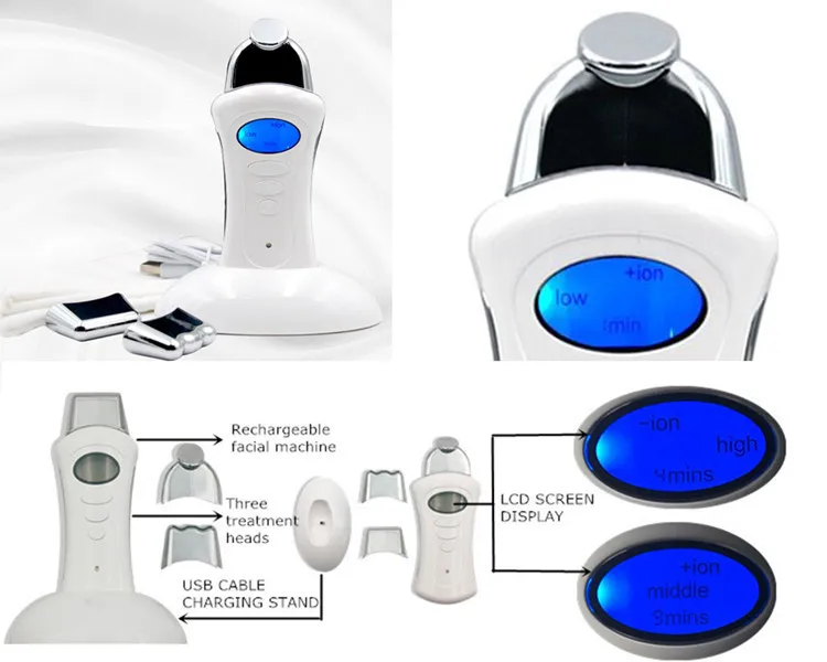 Микро токовый ионный гальванический аппарат для спа-ухода за кожей лица прибор для подтягивания кожи для лифтинга лица и глаз Электрический косметический Спа Массажер для рук