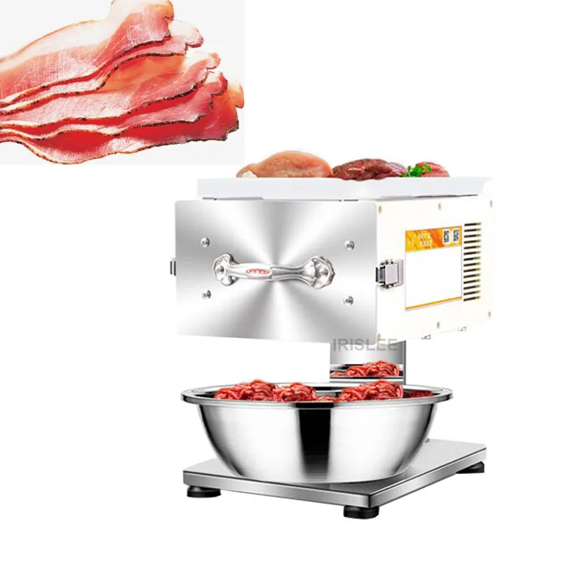

Home Electric Stainless Steel Meat Cutting Machine Meat Cutter Slicer Dicer Meat Strip Cooked Meat Cutting Machine