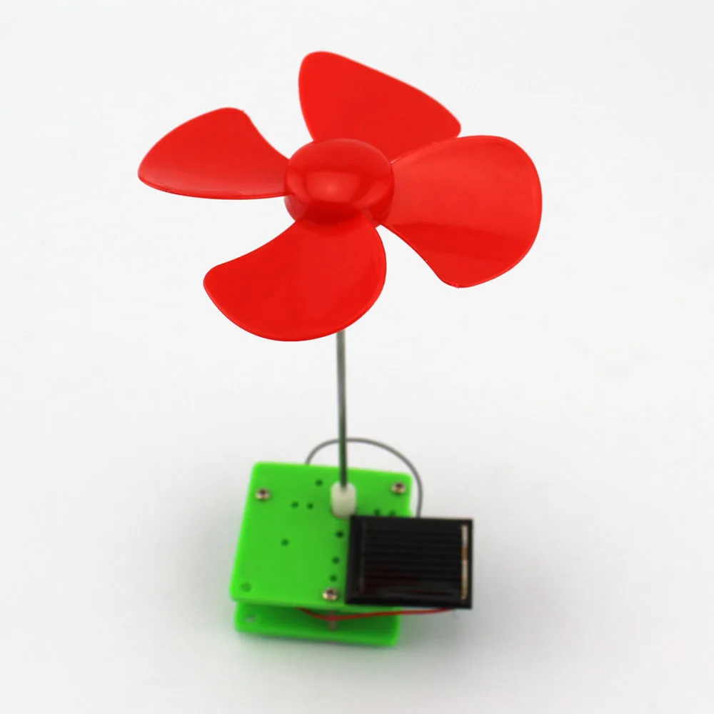 Solar Toy Engine Simple Science Experiment DIY Solar Energy Rotating Wind Mill Handmade Puzzle Assembled Toys Creative Physics Teaching Resources