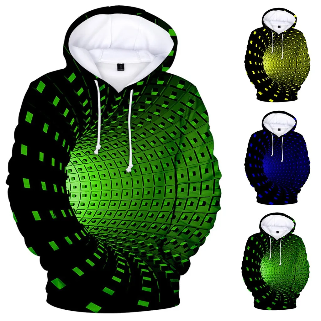 Unisex Men's Hoodie 3d Printing Creative Round Neck Casual Long Shirts Top Blouse Mens Fashion Casual Hoodies Sweatshirt Худи 1