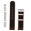 Black orange edge