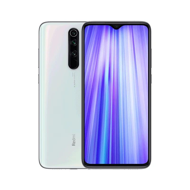 White 64GB Xiaomi Redmi Note 8 Pro, 6 ГБ, 128 ГБ, MTK Heilo G90T, мобильный телефон, четыре камеры, 64MP, 4500 мАч, NFC, 18 Вт, быстрое зарядное устройство, 6,53 дюйма, смартфон - Цвет: White 64GB