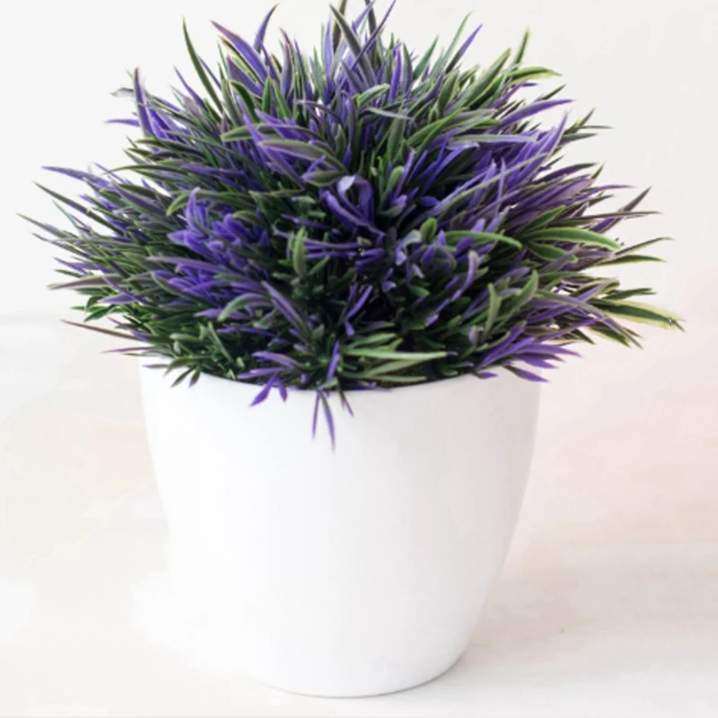 Искусственная клумба растения бонсай стимуляция трава поддельные листья