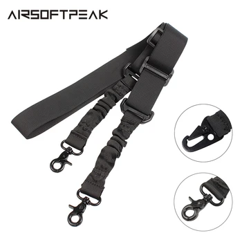 

Tactical Rifle Sling 2 Point Gun Sling Outdoor Shoulder Strap Shotgun with Lobster Buckle Nylon Belt Hunting Gun Accessories