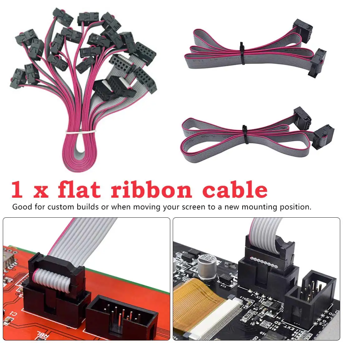 3d принтер аксессуары материнская плата дисплей экран Линия для RAMPS для Prusa RepRap Anet i3 FT5 3D плоский Дата кабель Свинец
