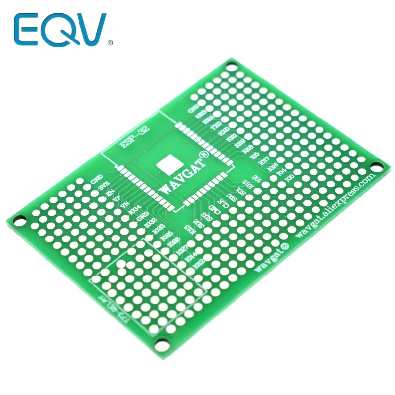 Двухсторонняя макетная плата для Arduino ESP8266 5x7 см реле Wi Fi ESP 12F ESP32 ESP32S|Интегральные