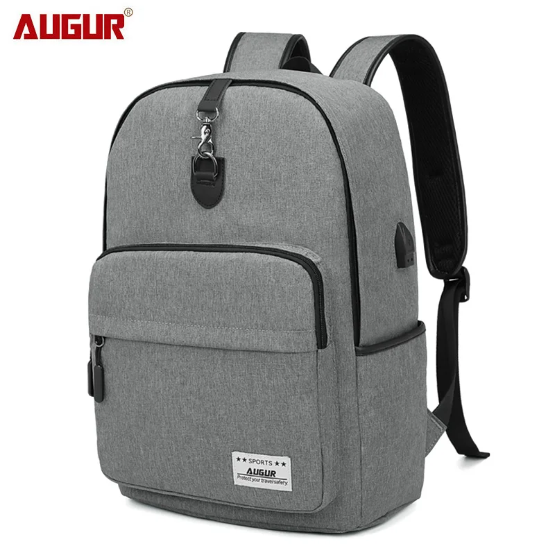AUGUR, модные рюкзаки, анти-вор, usb зарядка, для мужчин и женщин, Повседневная сумка, для путешествий, подростка, студентов, школы, рюкзак для ноутбука