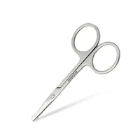 1pc Stainless Steel Portable Round Head Curved Mustache Nose Ear Hair Remover Scissor Trimmer Safety Eyebrow Beauty Scissors 2