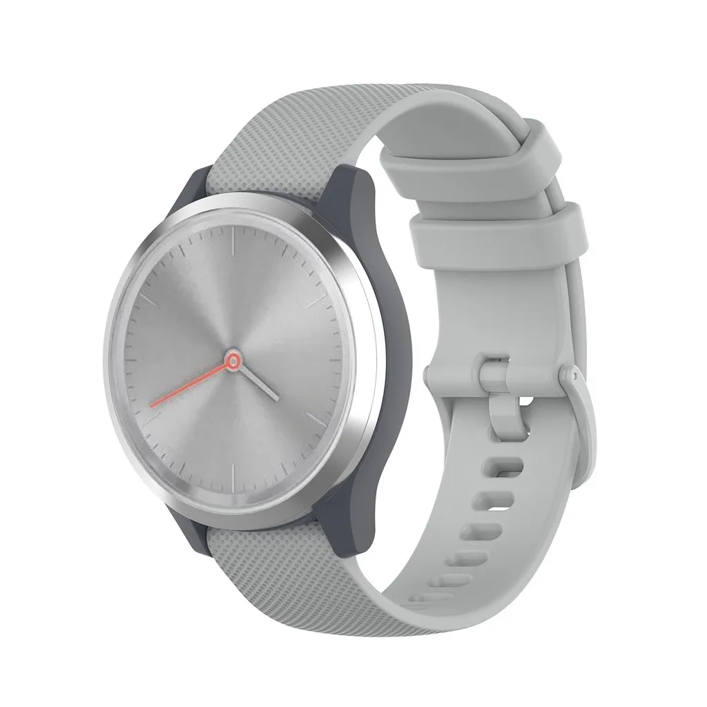 18 мм мягкий силиконовый сменный ремешок для часов Ремешок для Garmin Vivomove 3S Аксессуары для умных часов браслет vivo3s#1204