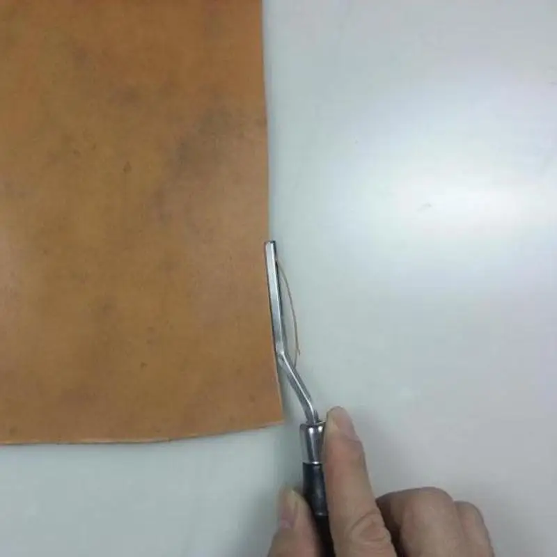 Профессиональный набор инструментов для резки кромок из кожи США, кожаный триммер с деревянной ручкой