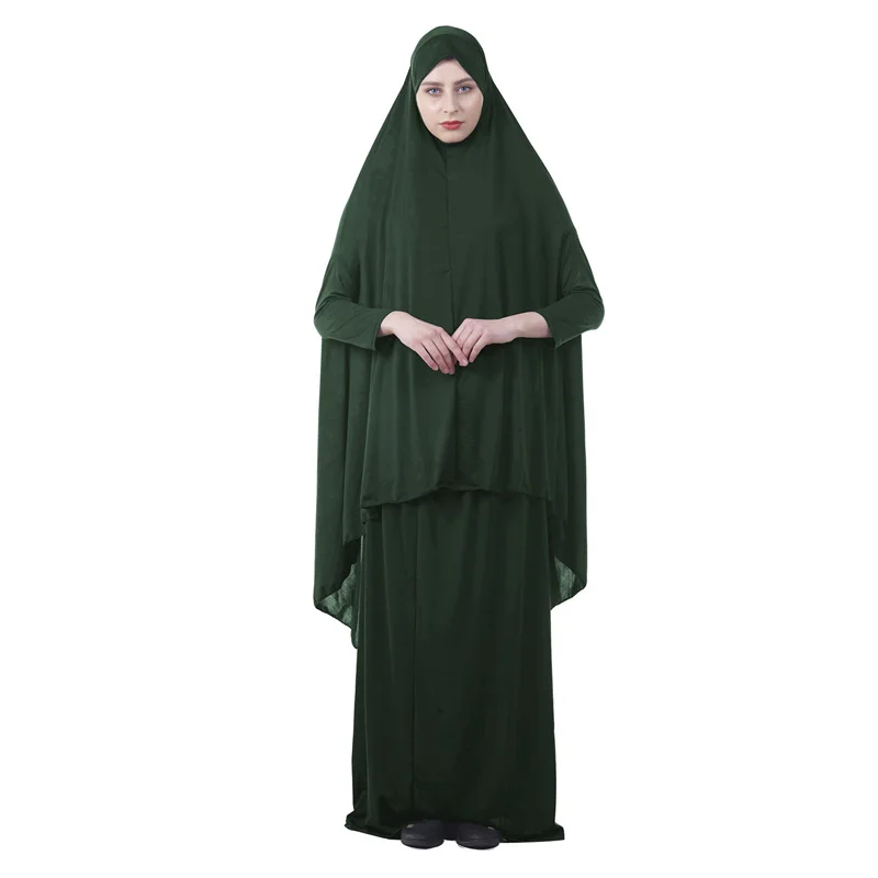 Dromiya мусульманские, исламские женщины 2 Peice Молитвенное платье Ahram Hijab Khimar Jilbab abaya Молитвенное обслуживание полное покрытие одежды