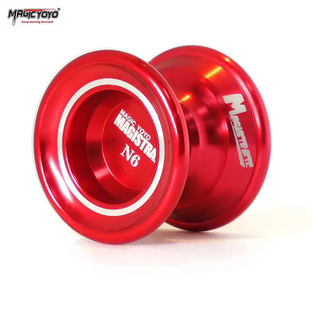 Горячие продажи Magicyoyo N6 магистрат не реагирующий йо Профессиональный Металлический сверкающий отделка йо-йо детские игрушки и подарок для детей - Цвет: RED