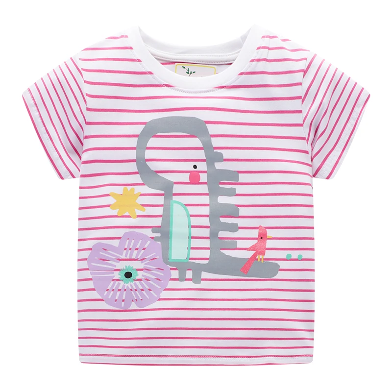 Girls T-shirt Baby Girl Clothes New Fashion Children T shirts for Girls Clothing Cotton Kids Summer Tops Tee Shirt Fille - Цвет: 85