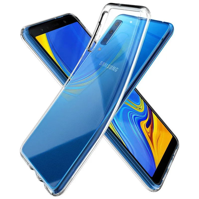 Чехол для телефона samsung Galaxy A7 2018 SM-A750FN A750 мягкий прозрачный чехол из ТПУ/силикона
