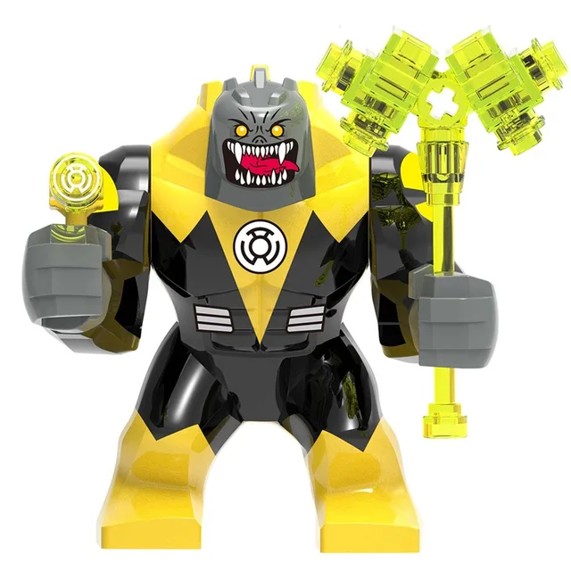 Big Decool Thanos Large Anti Venom Riot Carnage Green Lantern Hulk Buster Goblin Thing Building Block Figures Toy For children 4