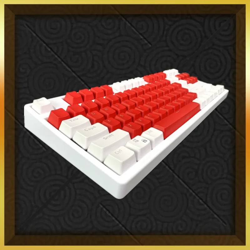 E87C Mehcanical Gaming Keyboard PBT Keycaps LED White Backli MX Blue/Red/Brown/Black Switch Hot Swappable All Keys Anti-Ghosting