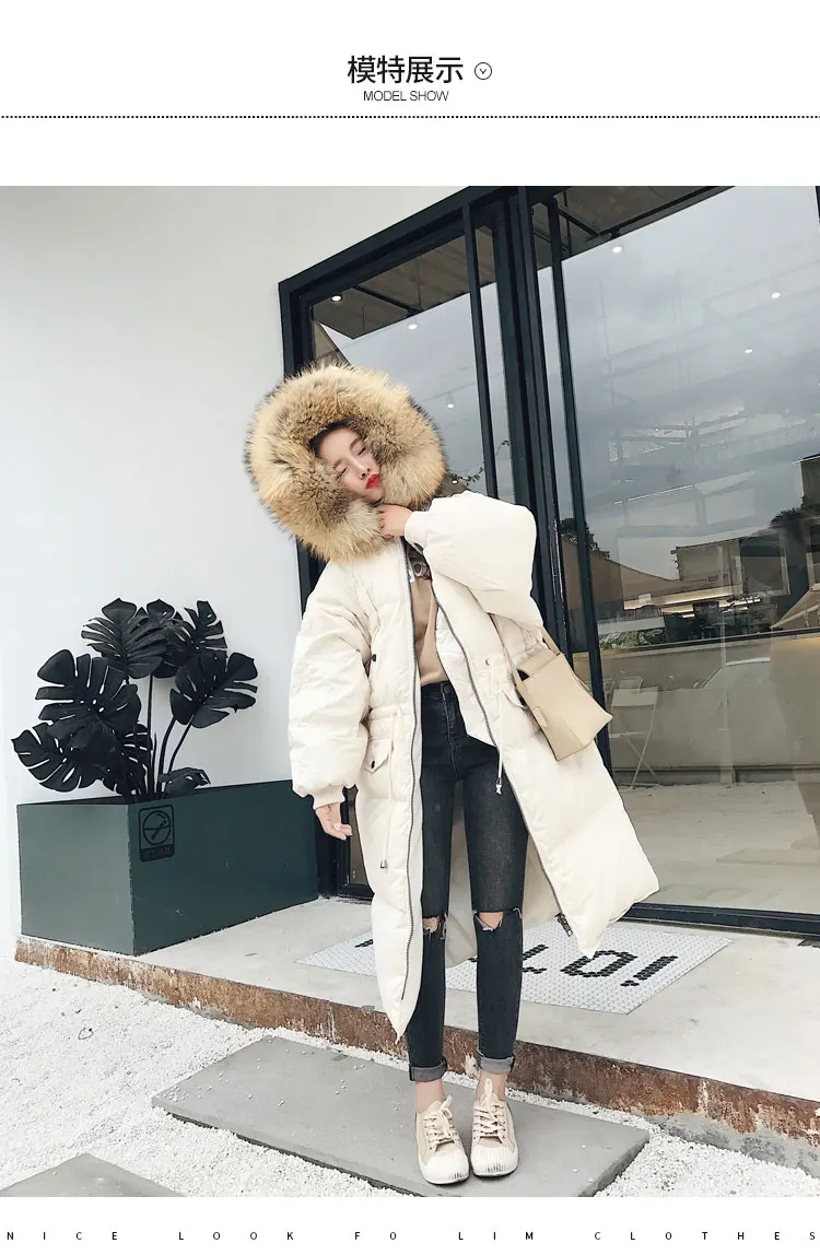 Горячая Распродажа, рекомендуем, женская одежда в Корейском стиле, Dongdaemun, зимнее Новое Стильное плотное хлопковое пальто средней длины с завязками