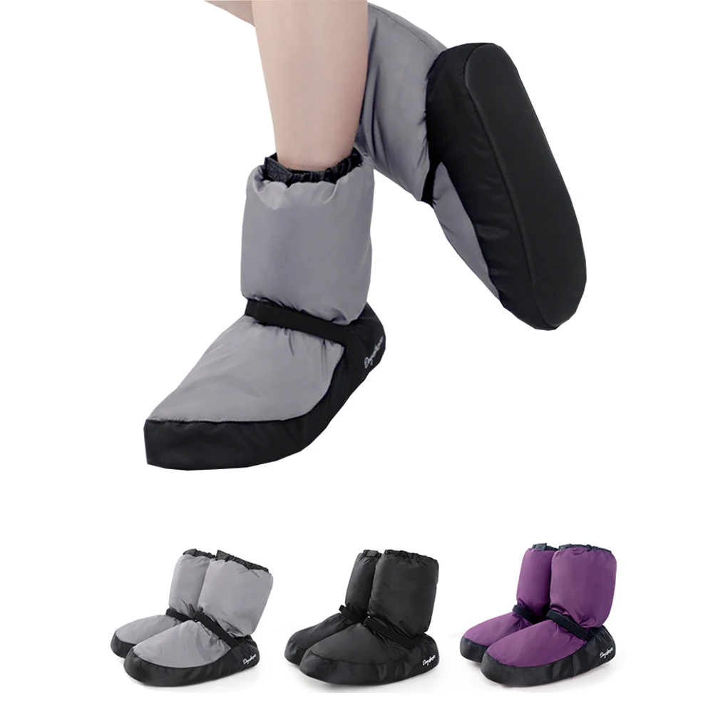 

Women Girls Ballet Warm Up Booties Ballerina Castle Flo Ballet Point Warm Shoes Ballet Dance Warm-Up Boot Ballet Shoes