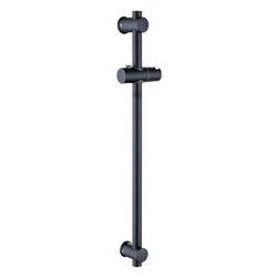 Stainless Steel Black Bath Sliding Bar Wall Mounted Adjustable Rail Bathroom Accessories Handheld Shower Head Rod