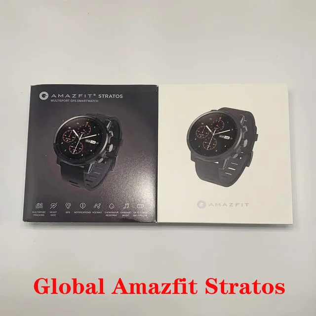 Global Version Original Amazfit Stratos Smartwatch GPS Calorie Count 50M Waterproof for Android iOS Phone Smart Watch 1