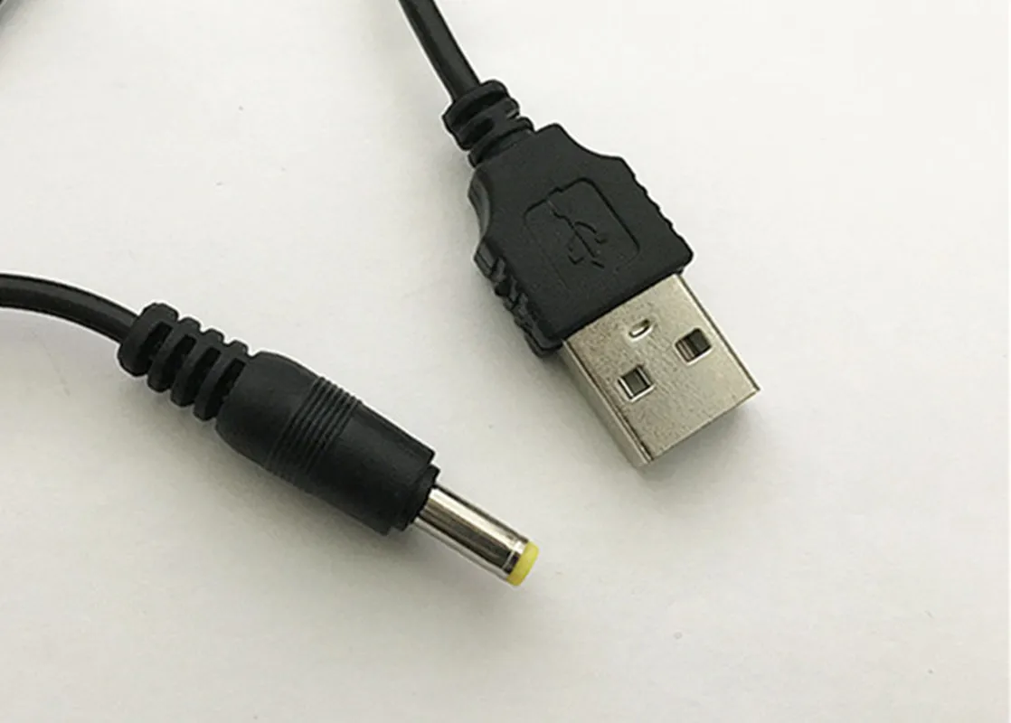 USB DC Charging Cable for Rechargeable Headlamp Flashlight