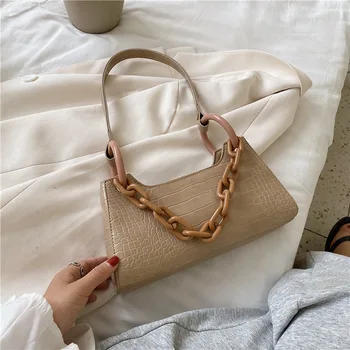 

Armpit Package Female 2020 New Style France Textured Popular Bag Non-mainstream Design Fashion Network Red Packet Chain Bag Fash