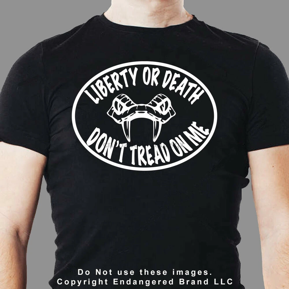 Футболка Don &amp apost Tread On Me Oval Liberty or Death Snake NRA Molon Labe 3% |