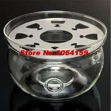 Горячая жаростойкого чайника, теплее, основание из прозрачного стекла, круглая форма изоляции, чайник с подогревом