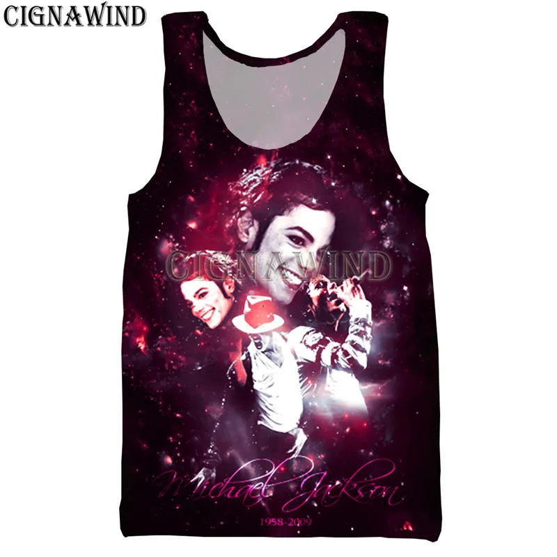 Popular singer Michael Jackson t shirt men/women 3D print t-shirts Harajuku style hoodies/ sweatshirts/vest summer tops
