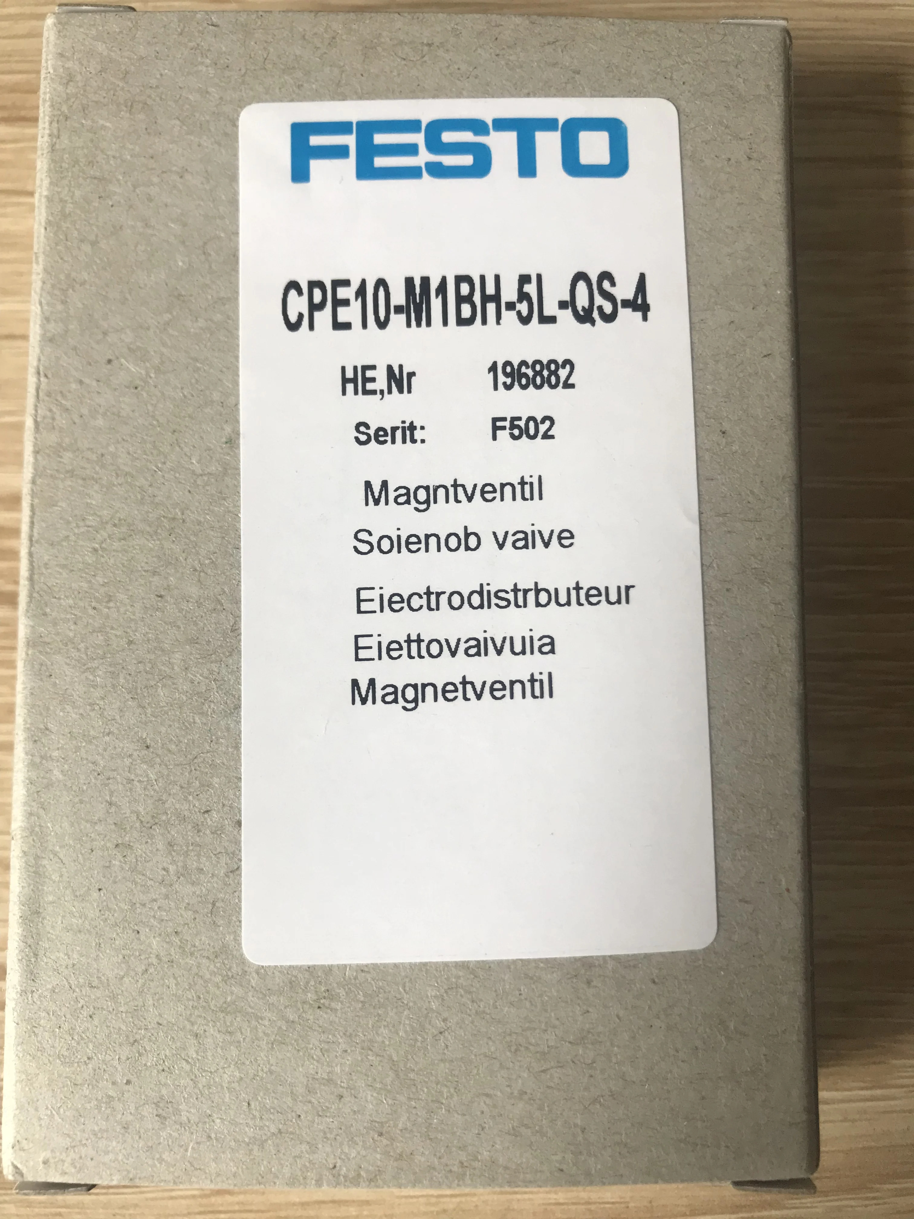 Новый электромагнитный клапан FESTO CPE10-M1BH-5L-QS-4 | Электроника