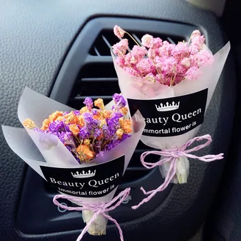 

Car Air Outlet Freshener Flower Perfume Aroma Vent Clip Diffuser Decoration Beautiful Dry Flower Car Air Freshener