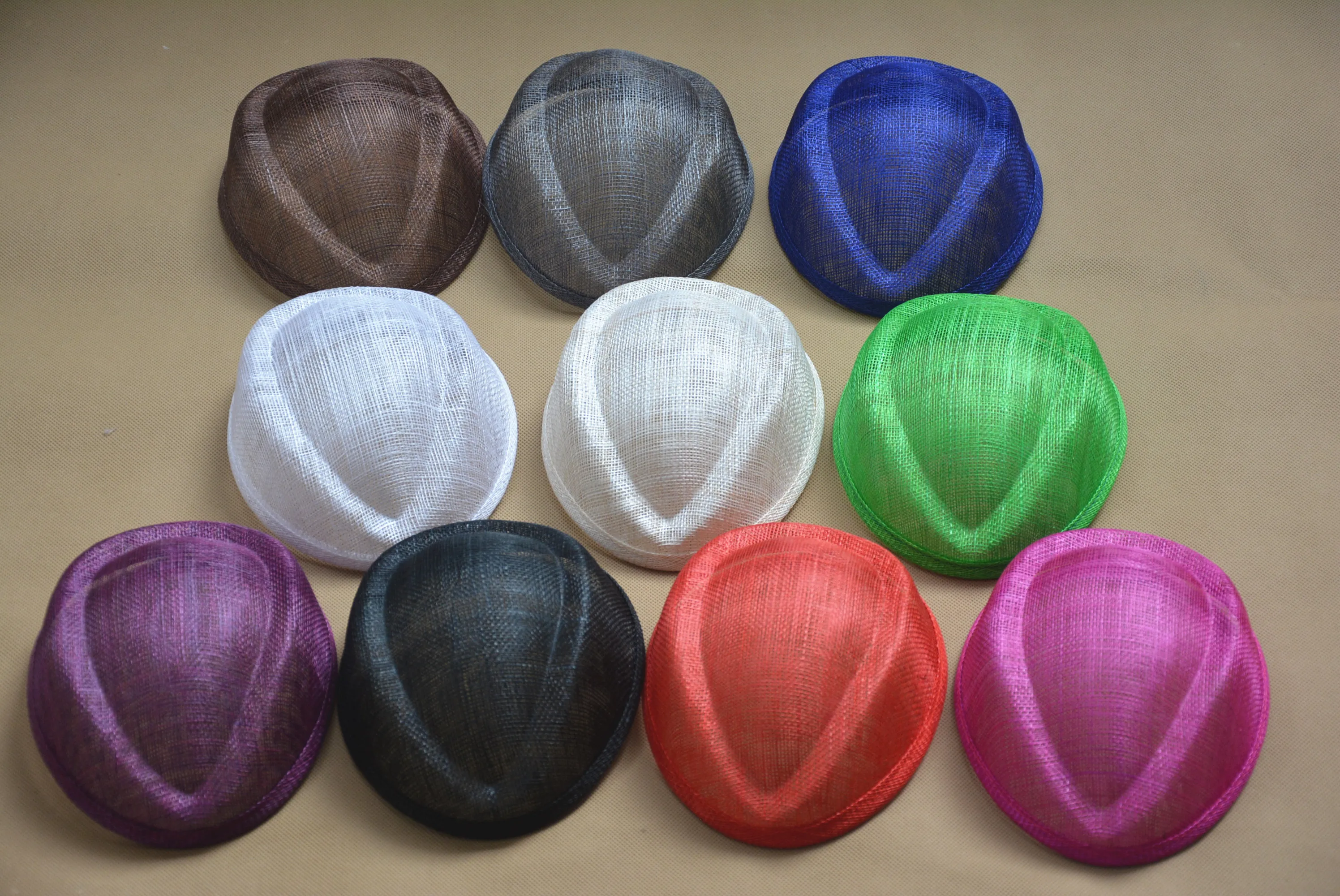 Sinamay Air Hostess Teardrop Pillbox 