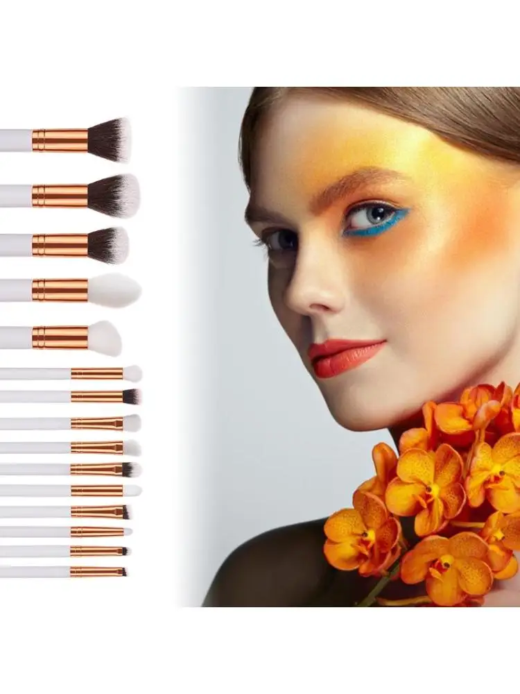 Pincéis de Maquiagem Conjunto Fundação pó Sombra Cosméticos Escova Ferramentas Gxmc 15 Pçs Pro 2 Aplicador de sombra