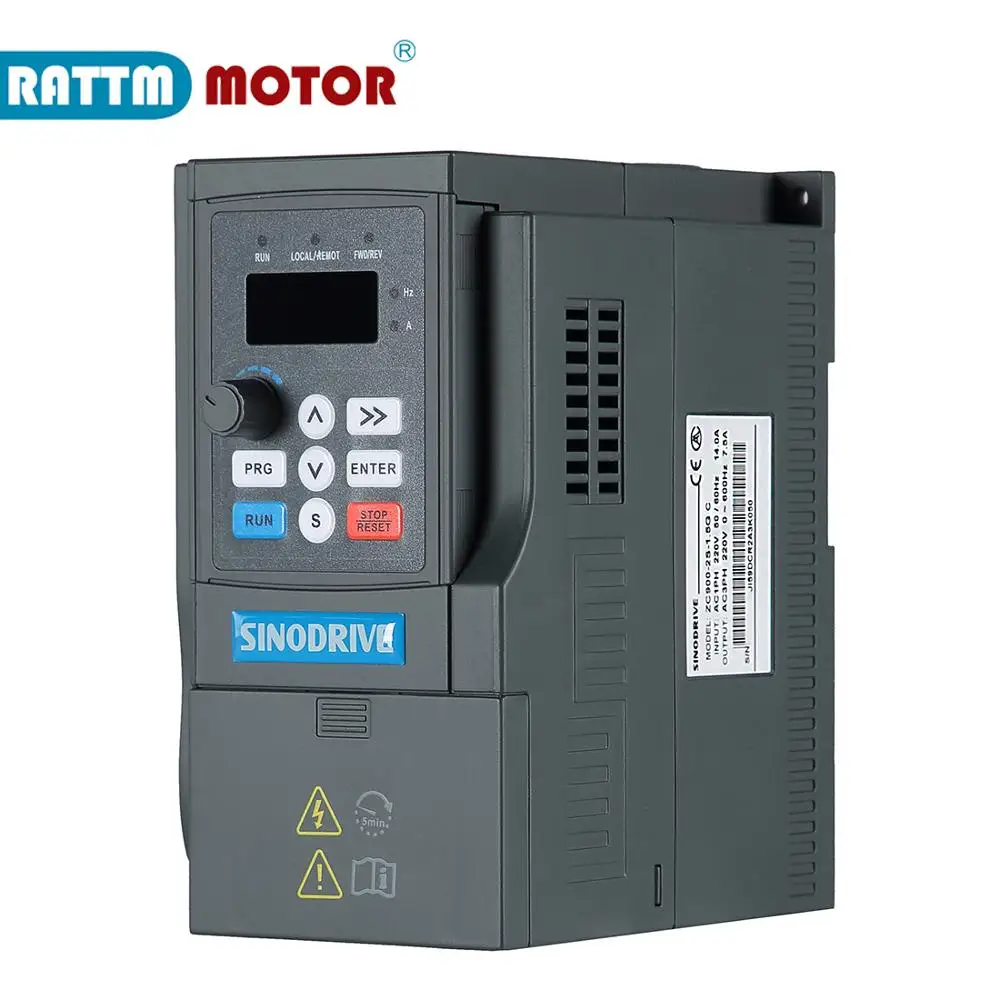 

ZC900-1.5KW 2S 220V 3HP Variable Frequency VFD Inverter Output 3 phase 600Hz 7.5A &Extension cable/control panel box