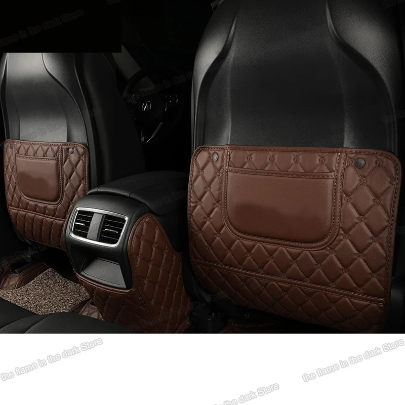 Lsrtw2017 Leather Car Rear Seat Amrest Box Anti-kick Mat for Acura CDX RDX TLX-L 2000-2020 2019 2018 2017 2016 2015 2014 2013 | Автомобили