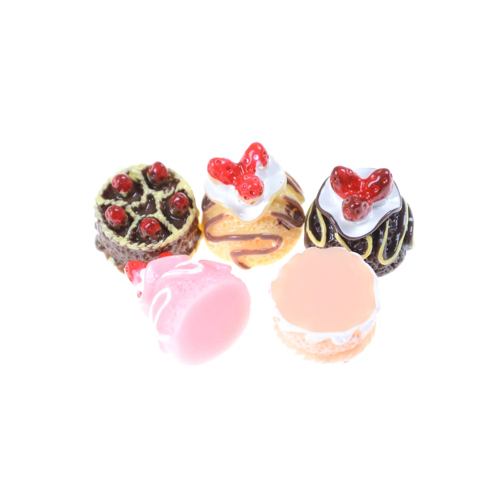 5/6/10pcs Lovely Mini Cakes 1:12 Baby Doll Home Kitchen Toys Girl Scene Model Pastry Bauble Dollhouse Kitchen Toy Accessories 4 5/6/10pcs Lovely Mini Cakes 1:12 Baby Doll Home Kitchen Toys Girl Scene Model Pastry Bauble Dollhouse Kitchen Toy Accessories 4