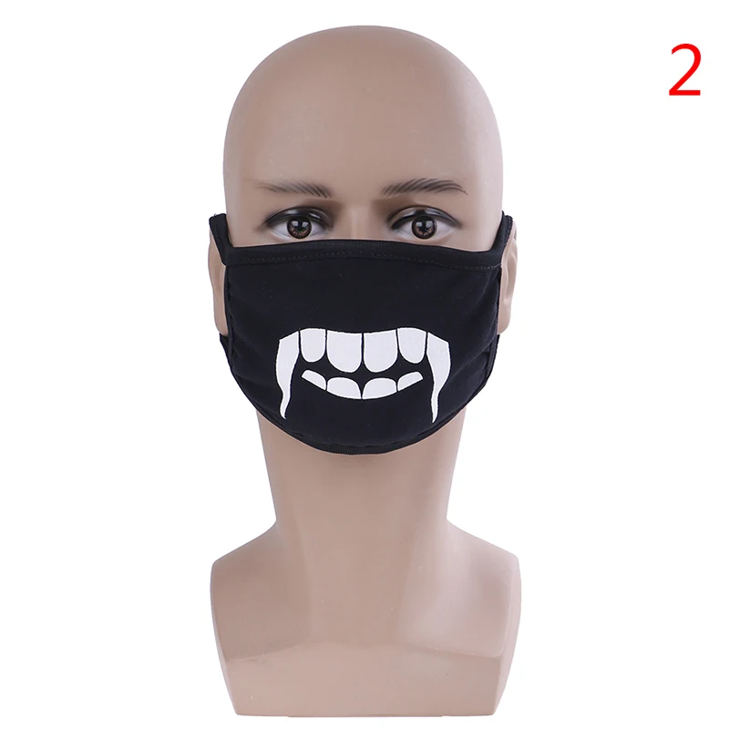 Унисекс милые аниме маска для рта хлопчатобумажная ткань Анти Пыль загрязнения маски для мужчин и женщин держать теплый рот маска для лица черная маска для лица - Цвет: Слоновая кость