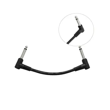 

FLG-006 15cm Black Guitar Patch Cable Electric Guitar Effect Pedal Musical Instruments Cables Link Kit Guitar Patch Cable