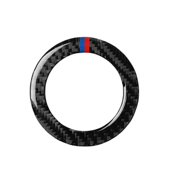 

Car Steering Wheel Center Sticker Carbon Fiber For BMW 3 Series E46 1998-2005 Premium Black Practical
