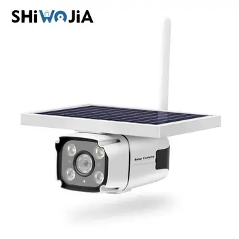 

WiFi Camera IP Outdoor Farm CCTV Wireless Security Support LTE SIM Card LED Flood Light with Video Surveillance 4G Solar Panel