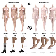 POPTOYS 92003/92004 Xing In Stock 1/6 Scale 255mm Modified Version Female Body 12'' Flexible Suntan/Pale Skin Model for 1:6 Head