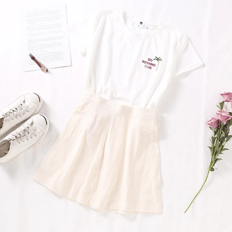 

Stock WOMEN'S Dress Overstock Spring Korean-style Fashion Hipster Solid Color High-waisted A- line Skirt Short Group Women's 5.7