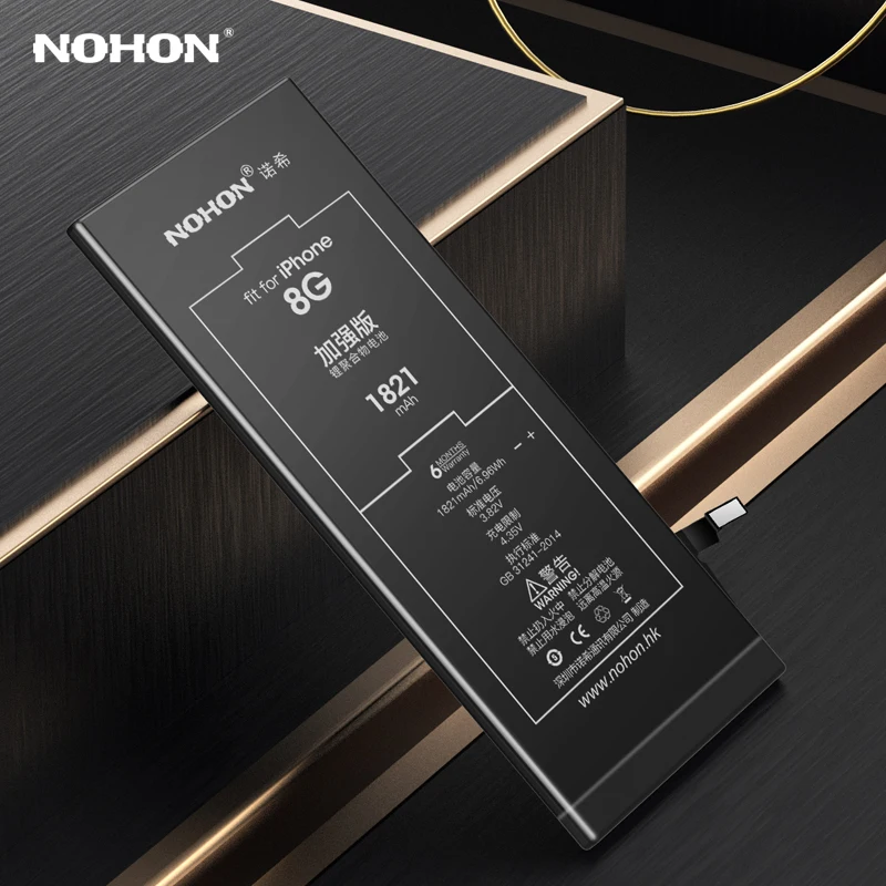 NOHON батарея для Apple iPhone 8 7 6 5 4 iPhone5 iPhone6 замена мобильного телефона большой емкости