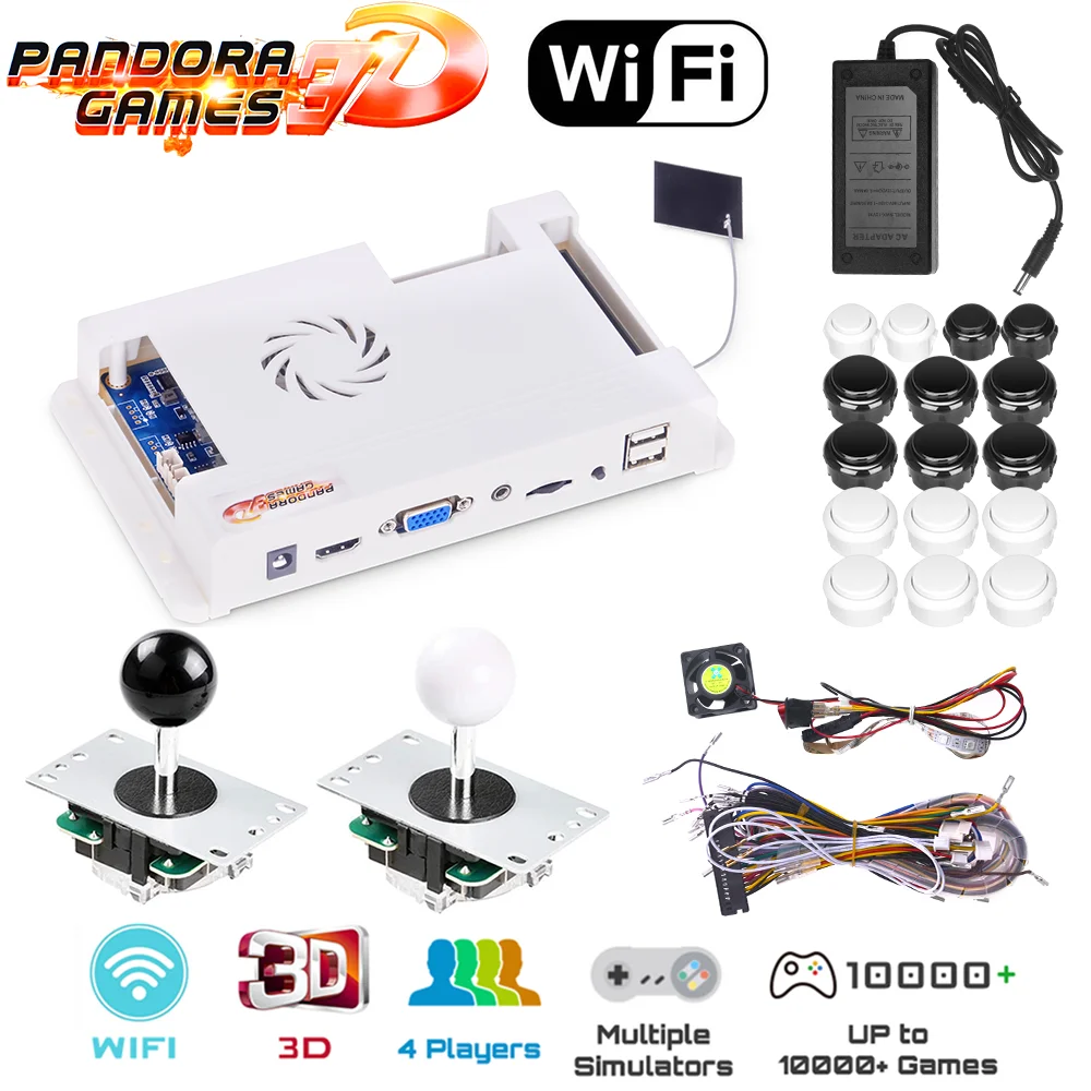 4018 игр Wi-Fi Загрузка Pandora Games 3D в 1 2D/3D аркадный полный комплект десятки тысяч на